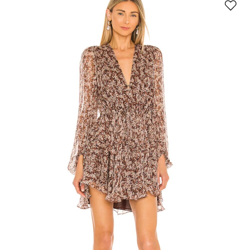 NWT Shona Joy Blossom Drawstring Mini Dress